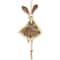 13" Brown Plush Ballerina Bunny Hanging Easter Décor